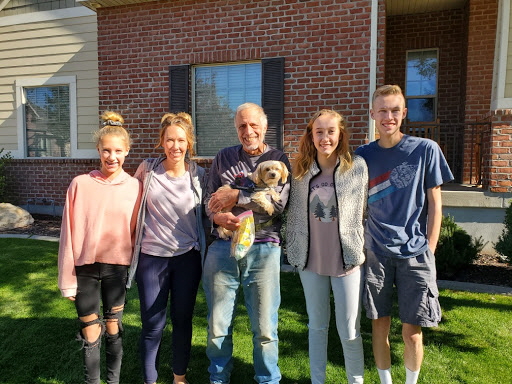 Heather and family (with Coby behind the camera).