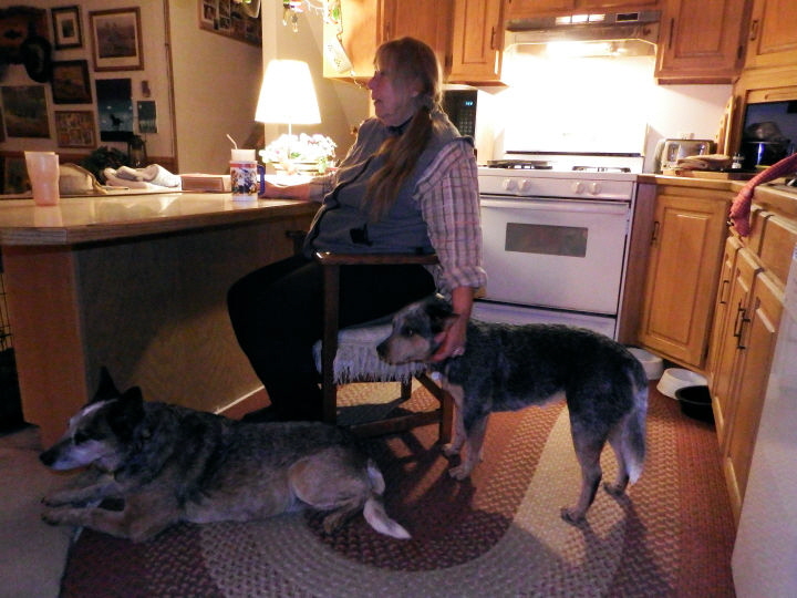 Cheryl in her kitchen.
